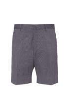 Lanvin Pinstriped Stretch-cotton Twill Shorts