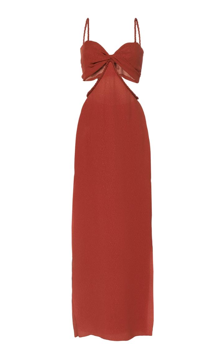 Moda Operandi Johanna Ortiz Patchwork Dream Cutout Silk Maxi Dress Size: 0