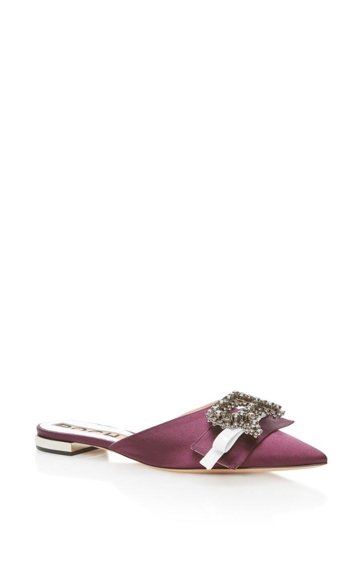 Rochas Velvet Flat Mule
