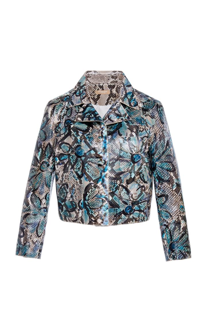 Michael Kors Collection Jean Python Skin Jacket