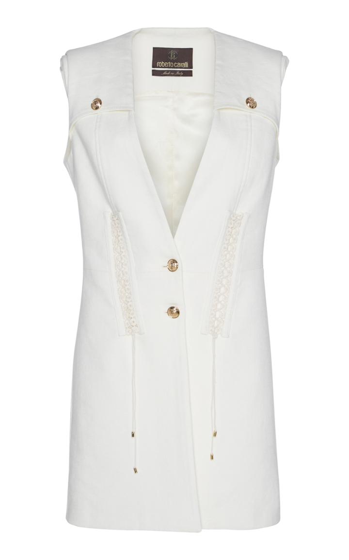 Roberto Cavalli Collarless Vest