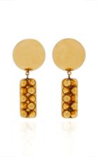 Marni Stud-embellished Gold-tone And Bronze Earrings