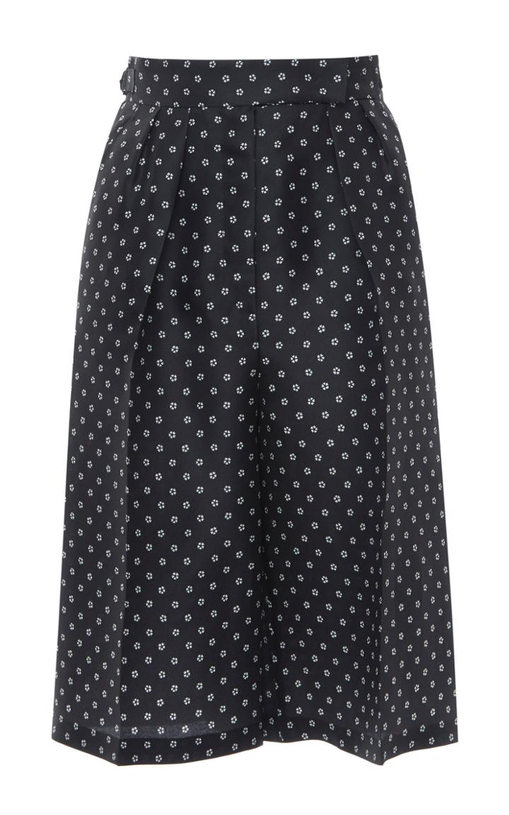 Max Mara Melinda Polka-dot Silk Crepe De Chine Shorts
