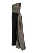 Moda Operandi Safiyaa Paris Heavy Crepe And Metallic Raffia Jumpsuit