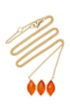 Brooke Gregson Triple Carnelian Marquise Necklace