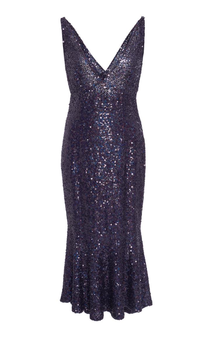 Naeem Khan Sequined Stretch-silk Dress