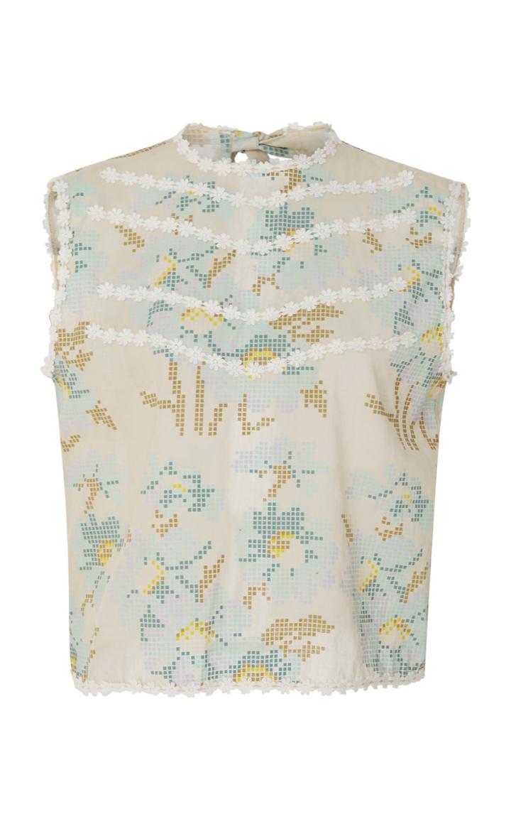 Innika Choo Lace Print Ramie Vest