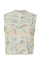 Innika Choo Lace Print Ramie Vest