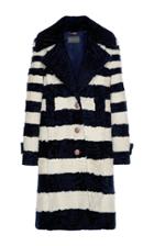 Alberta Ferretti Astrakhan Stripe Fur Coat
