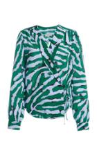 Moda Operandi Alexandre Blanc Hide Heart Silk Blouse