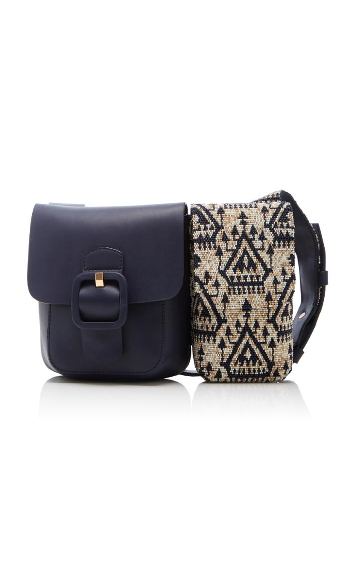 Tory Burch Sawyer Embellished Double-pocket Shoulder Bag