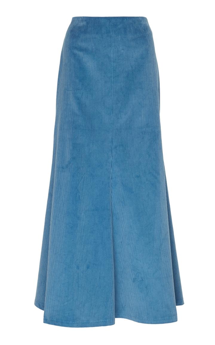 A.w.a.k.e. Bell Blue Corduroy Skirt