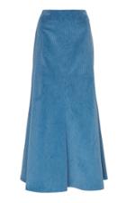 A.w.a.k.e. Bell Blue Corduroy Skirt