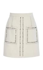 Proenza Schouler Studded Cotton Mini Skirt