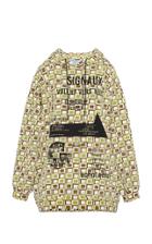 Moda Operandi Prada Printed Cotton Hooded Sweatshirt