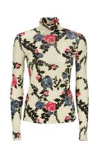 Moda Operandi La Doublej Printed Jersey Turtleneck Top