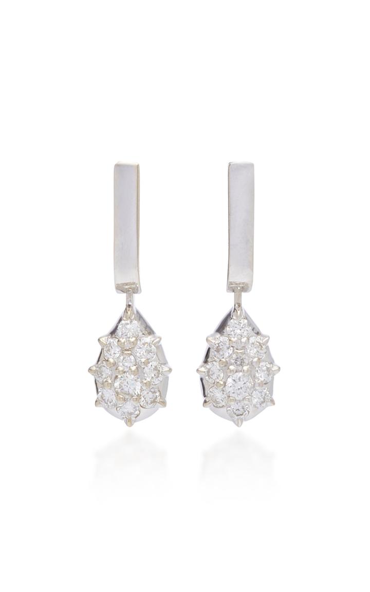 Carbon & Hyde Fantom 14k White Gold Diamond Earrings