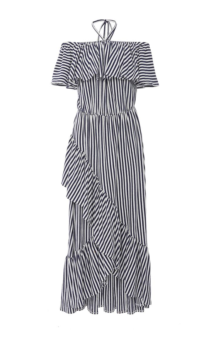 Mds Stripes Gracie Ruffle Dress
