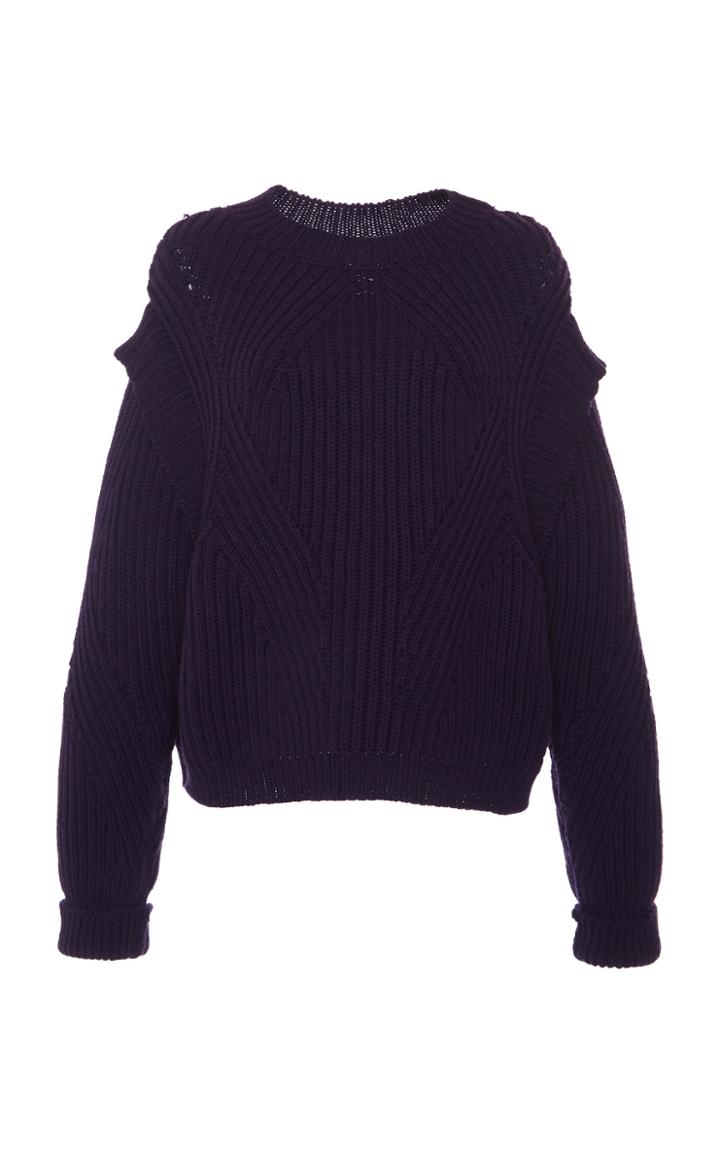 Moda Operandi Alberta Ferretti Drop-shoulder Wool Sweater