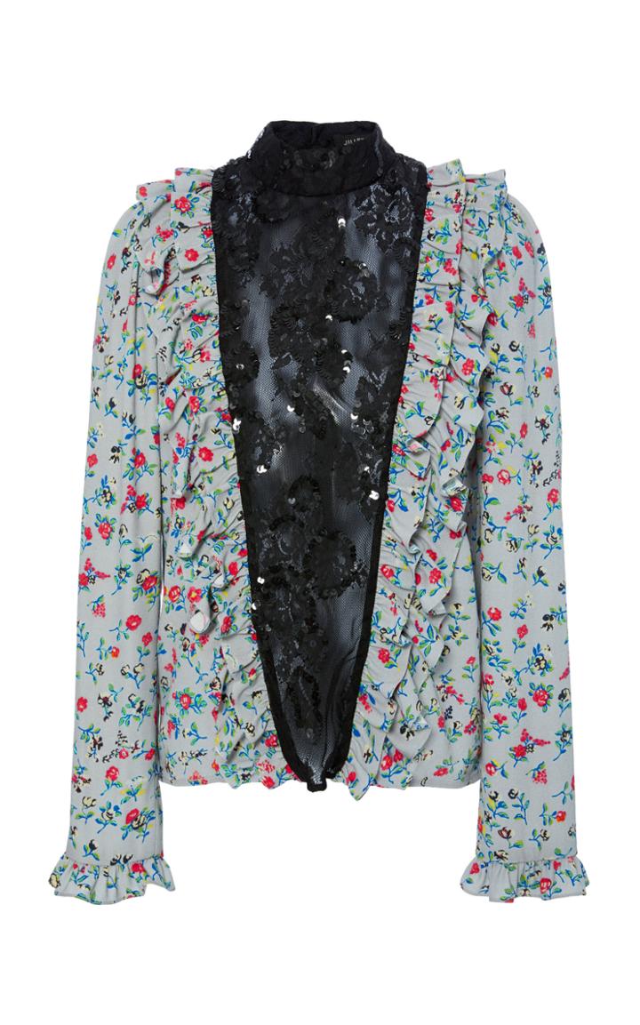 Jill Stuart Shelly Floral Print Shirt