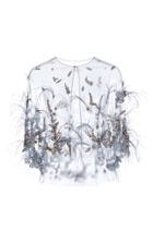 Moda Operandi Marchesa Embellished Organza Cape
