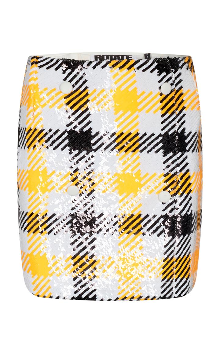 Moda Operandi Rotate London Houndstooth Cady Mini Skirt