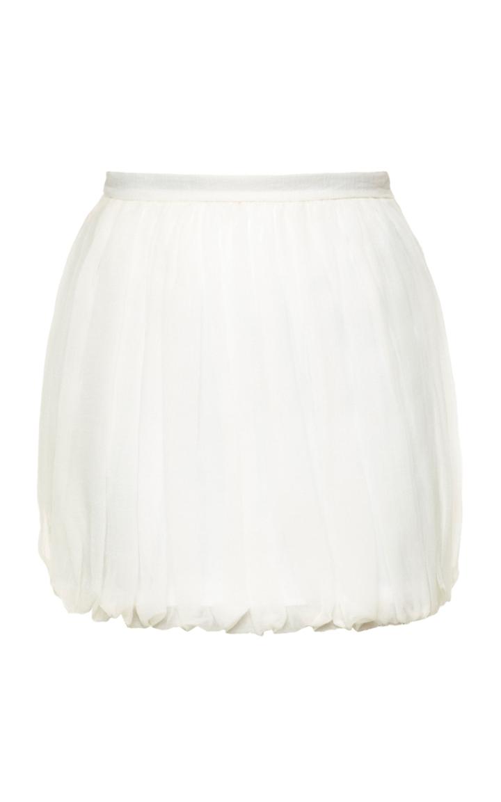 Moda Operandi Mach & Mach Draped Organza Mini Skirt