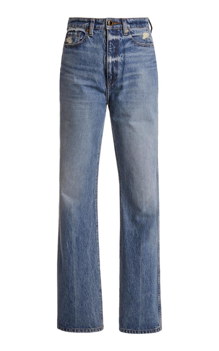 Khaite Danielle Rigid High-rise Straight-leg Jean