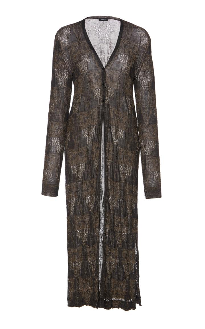 Akris Long Knit Cardigan