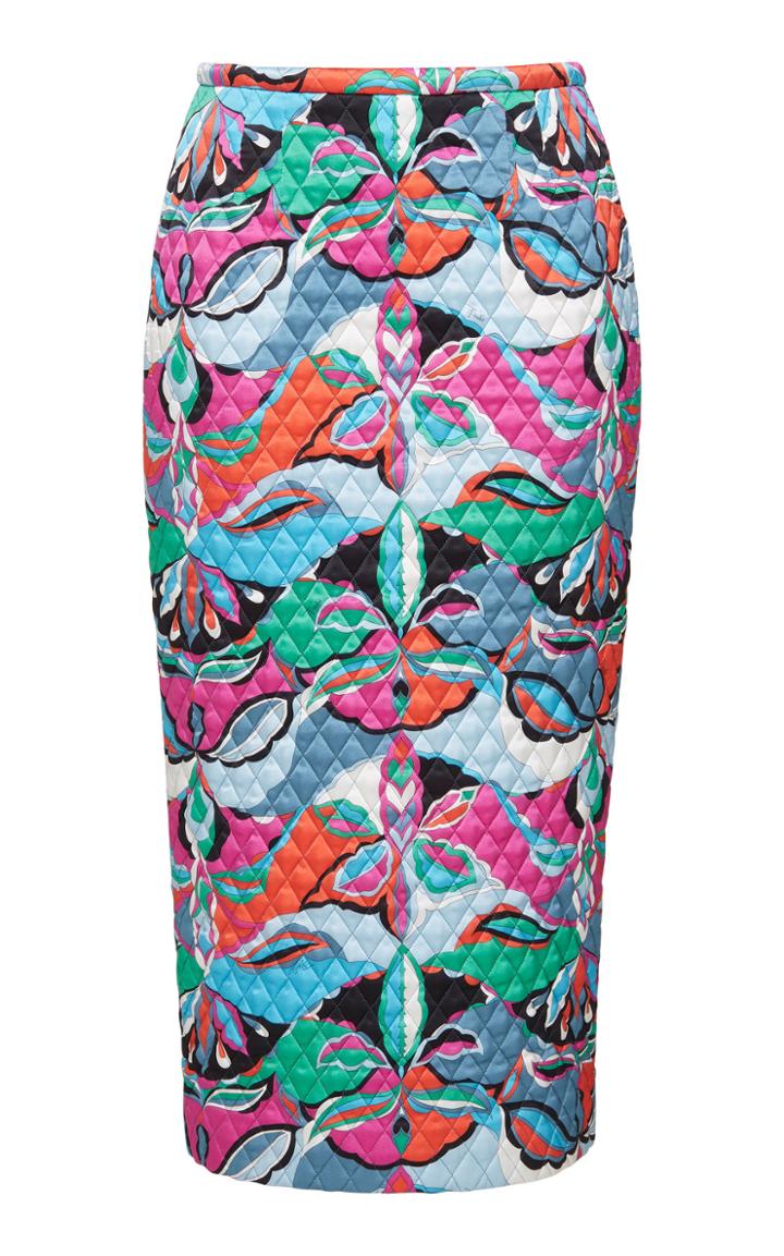 Emilio Pucci Quilted Skirt
