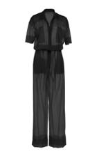 Agnona Fully Fashioned Silk-organza Jumpsuit