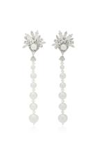 Erickson Beamon Sincerely Yours 24k Gold-plated Crystal And Pearl Earrings