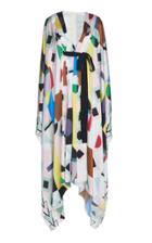 Andrew Gn Printed Silk Handkerchief Dress