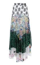 Moda Operandi Missoni Printed High-rise Crepe De Chine Skirt Size: 38