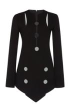 David Koma Metal Disc Detail Mini Dress