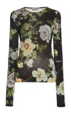 Preen By Thornton Bregazzi Xandria Floral-print Jersey Top