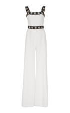 Elie Saab Embroidered Crepe Jumpsuit