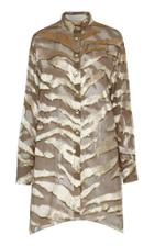 Moda Operandi Sandra Mansour Tigresse Amusante Devor Velvet Shirt Size: 38