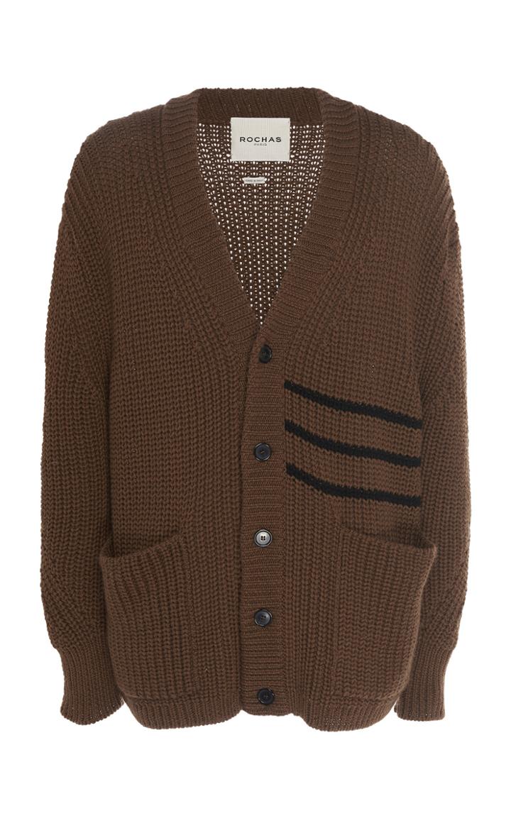 Rochas Striped Wool Cardigan