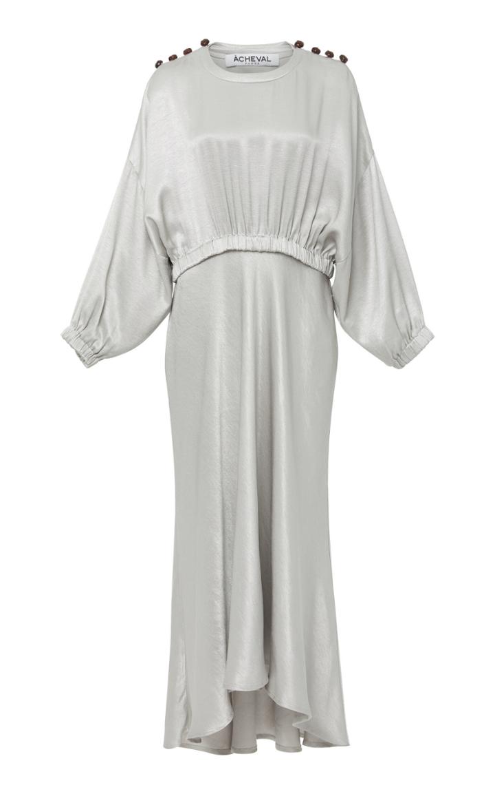 Acheval Pampa Hornero Draped Midi Dress