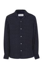 Officine Gnrale Dario Printed Jersey Button-up Shirt