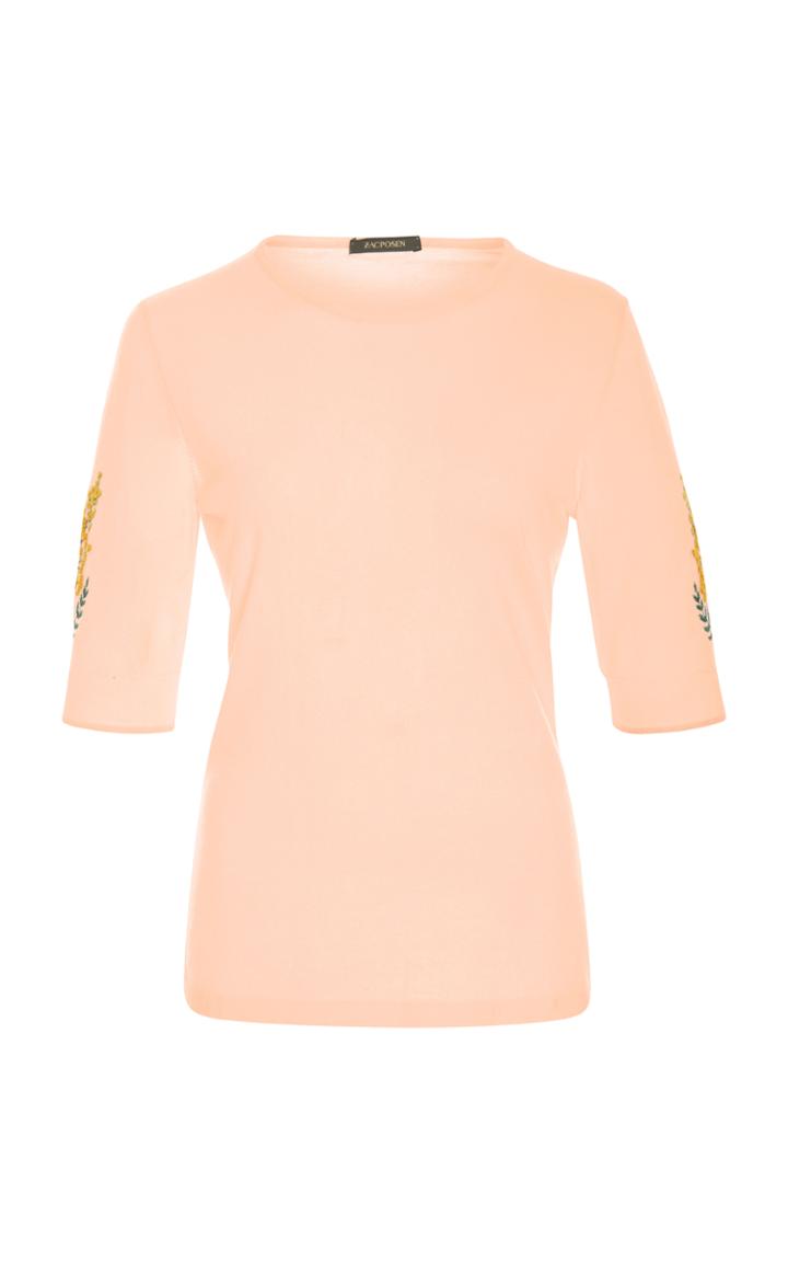 Zac Posen Cashmere Silk Knit Top