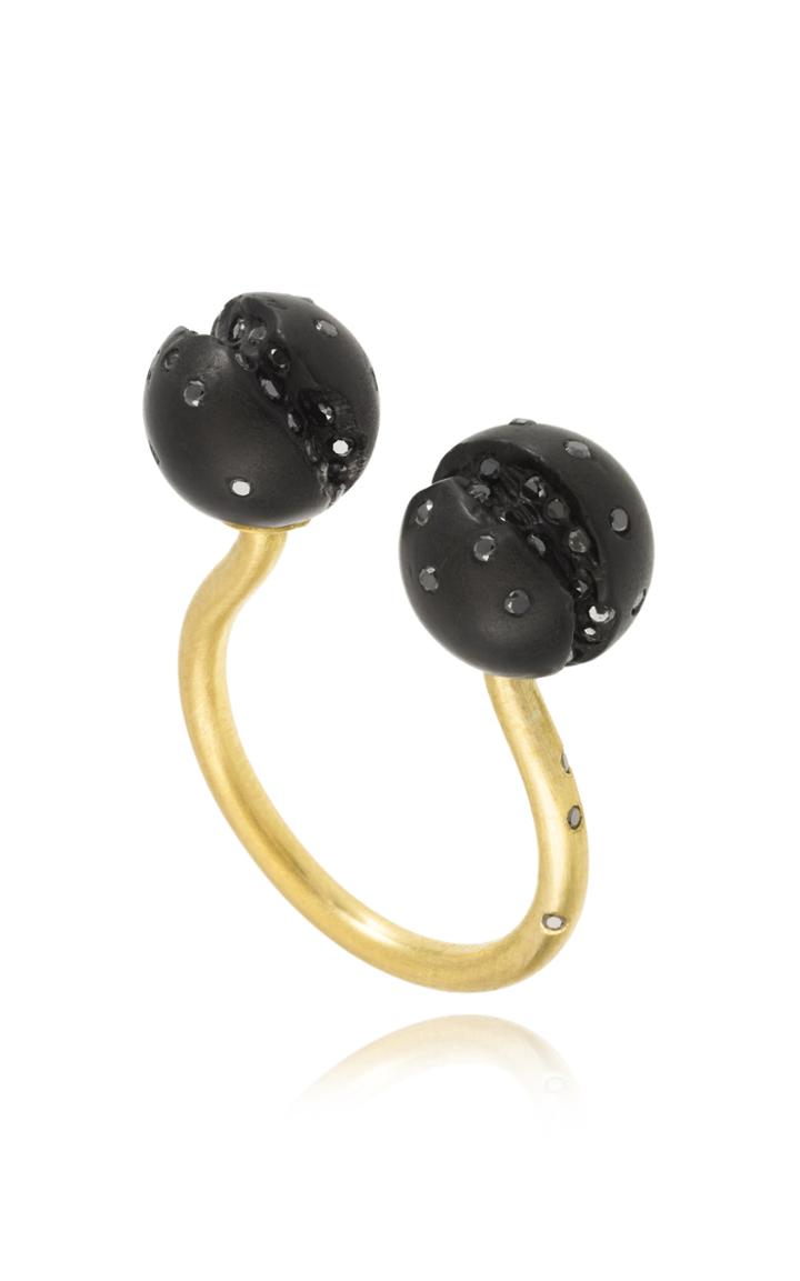 Jacqueline Cullen Atomic Double Sphere Open Ring