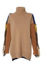 Agnona Camel And Mohair Turtleneck Sweater