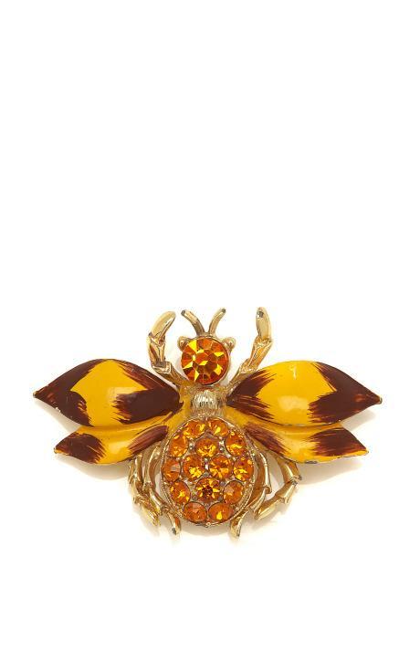 Preorder Carole Tanenbaum Carole Tanenbaum Unsigned Orange Enamel Flying Bug Pin