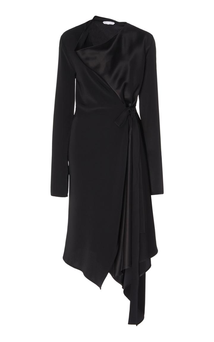 Moda Operandi Unttld Cowl Neck Bias Cut Long Sleeve Dress Size: 2