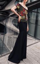 Moda Operandi Naeem Khan Beaded Off Shoulder Top