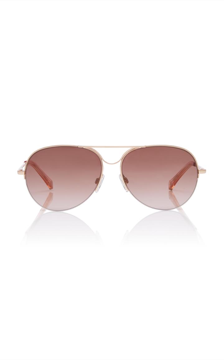 Kate Young Alicia Aviator-style Acetate And Metal Sunglasses