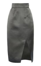 Moda Operandi Miu Miu High-rise Satin Slit Skirt Size: 36