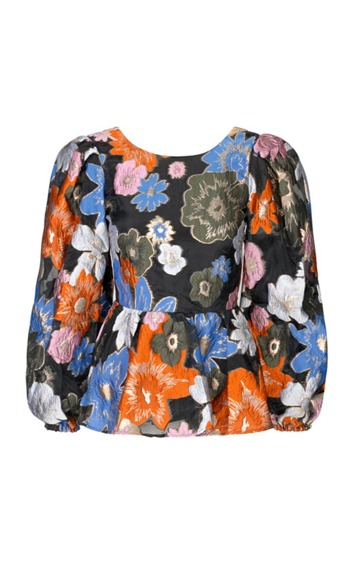 Moda Operandi Stine Goya Gara Metallic Floral Jacquard Top